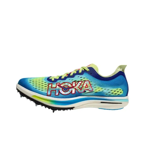 HOKA ONE ONE Slip-resistant Abrasion-resistant Low Top Training Running Shoes Unisex Blue Green HOKA ONE ONE Противоскользящий Аbrasion-resistant Низкий Топ Тренировочные Беговые Кроссовки Унисекс Синий Зеленый