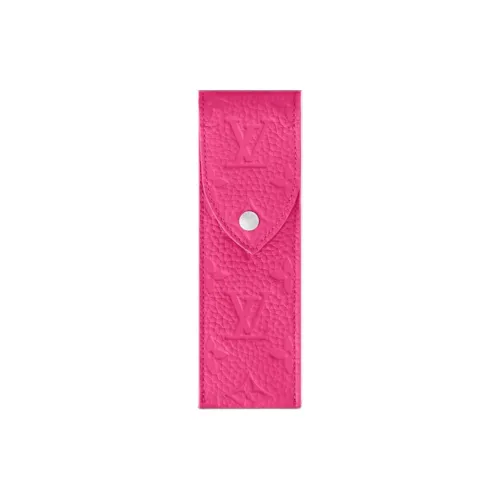 LOUIS VUITTON Кожа Путешествие Хранение Сумка Унисекс Розовый Красный