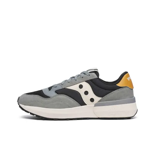 Saucony Jazz Slip-resistant Abrasion-resistant Low Top Casual Running Shoes Unisex Black Gray Сaucony Jazz Противоскользящий Устойчивый к истиранию Низкий Топ Повседневные Беговые Кроссовки Унисекс Черный Серый