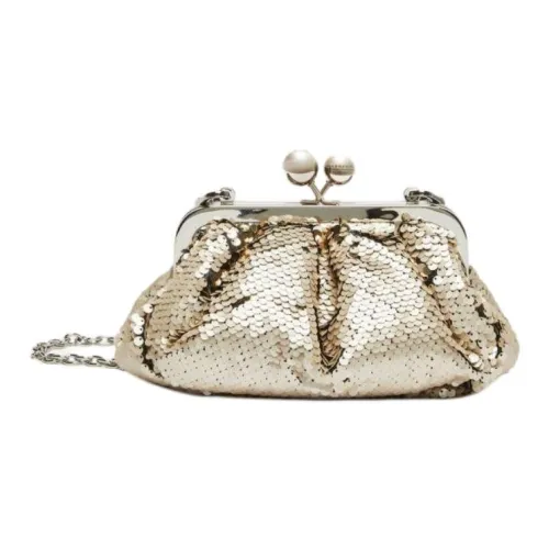 WEEKEND MaxMara Полиэстер Одно плечо Через плечо Клатч Маленький Женский Золотой