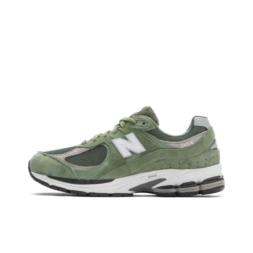 New Balance NB 2002R Амортизация Устойчивый к истиранию Легкий Низкий Топ Повседневная Беговая Обувь Унисекс Зеленый