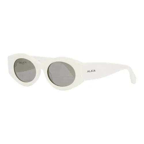 Alaia Ацетат OVAL SUNGLASSES Женские Экрю
