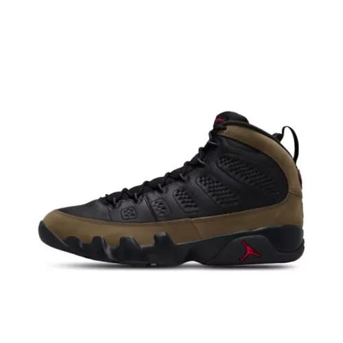 Jordan Air Jordan 9 Винтажные баскетбольные кроссовки MID Топ Черный Коричневый Мужской