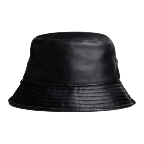 COACH Lambskin Bucket Hats Women's Black