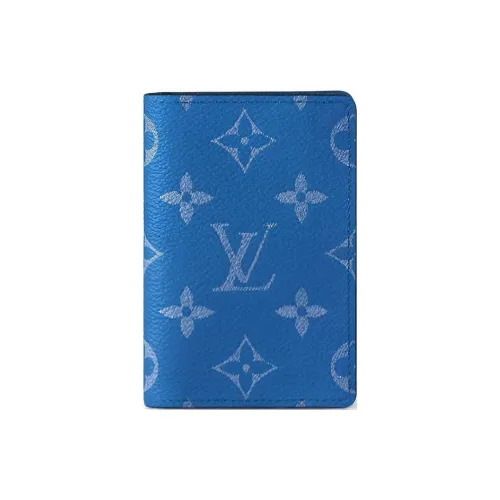 LOUIS VUITTON Кожа Кошелек Мужской Синий