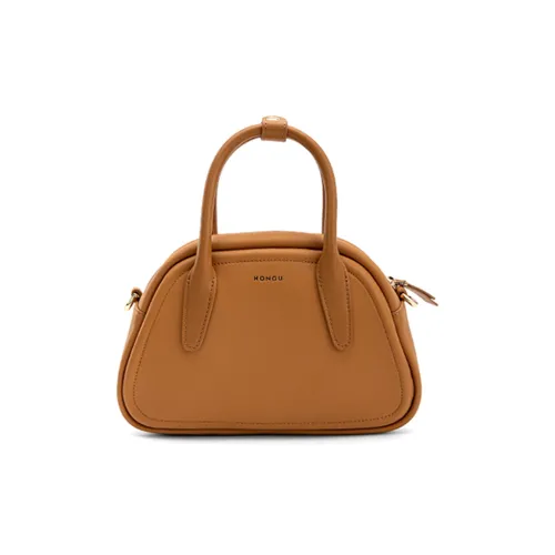 HONGU Bowling Bag из коровьей кожи маленькая сумка для женщин коричневый черный