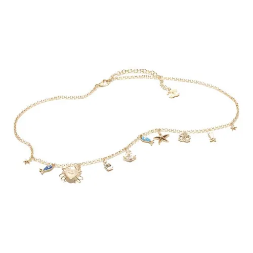 CHANEL Металл, Цветная глазурь, Смола, Стразы, Цепи для талии Женские