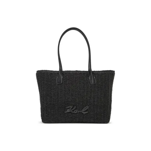 Karl Lagerfeld Полиуретан Одно Плечо Сумка Женская Черная