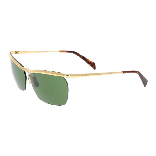 CELINE Металл Прямоугольные Солнцезащитные очки Женские Золотые