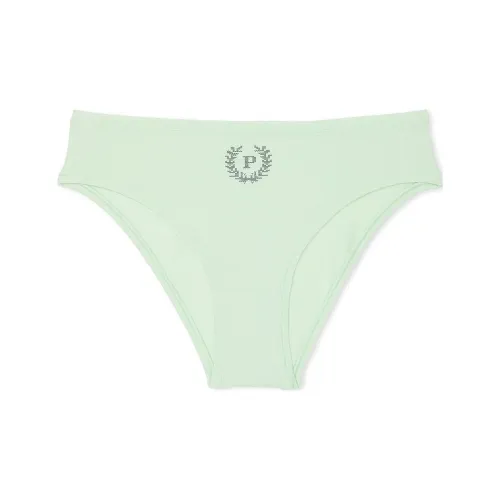 Victoria's Secret Розовый Хлопок Cheeky Panty Мятный W Laurel Graphic Нижнее белье Женские 1 Пачка Зеленый