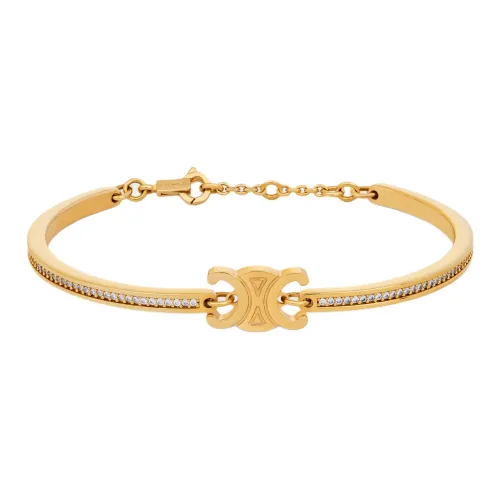 CELINE Латунь Кристалл Браслеты Женские Золото