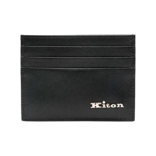 KITON Коровья кожа Держатель для карт Мужской Черный