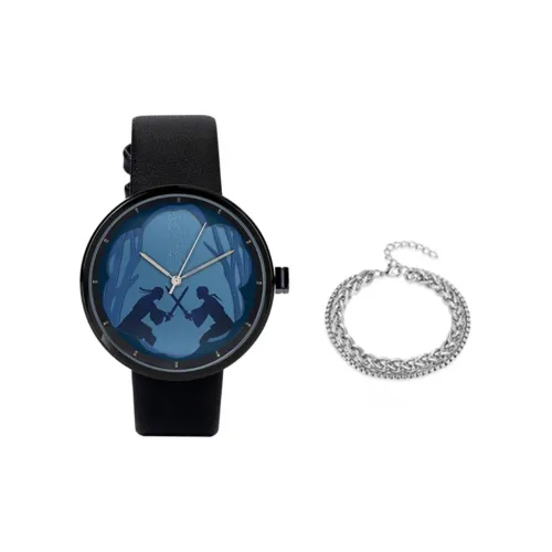 ingyunshi Кварцевые Механические Часы Унисекс Черный Циферблат