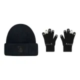 Чёрная шляпа + чёрные перчатки