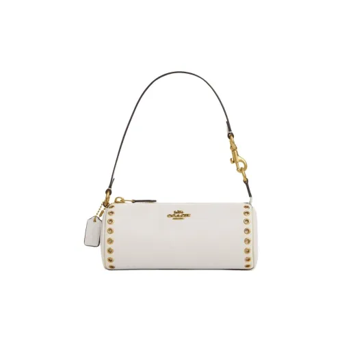 COACH NolitaBarrel Коровья кожа Сумка на плечо Маленькая Женская Мел Белый