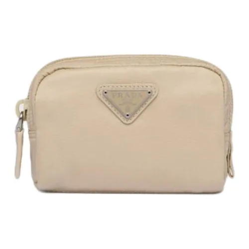 PRADA Ткань Клатч Стандартный Женский Пустыня Бежевый