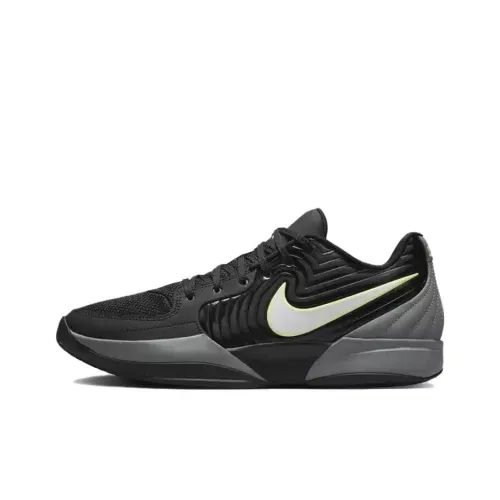 Nike Ja Morant 2 Slip-resistant Abrasion-resistant Low-top Basketball Shoes Men's Black Gray Asian Version Найк Ja Morant 2 Противоскользящие Устойчивые к истиранию Низкие Баскетбольные Кроссовки Мужские Черный Серый Азиатская Версия