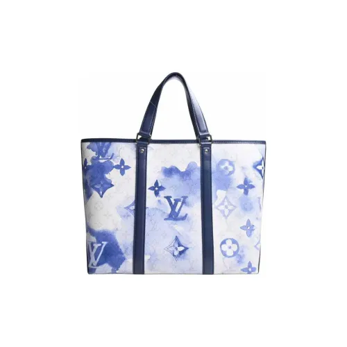 LOUIS VUITTON PVC Тоут Сумка Сумка для покупок Сумка Женская Синяя