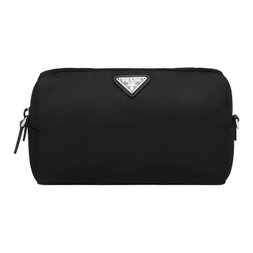 PRADA Nylon Косметичка Сумка Туалетная сумка Унисекс Черная