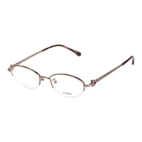PORTS Сплав Овал Оправы для очков Женские Кофе