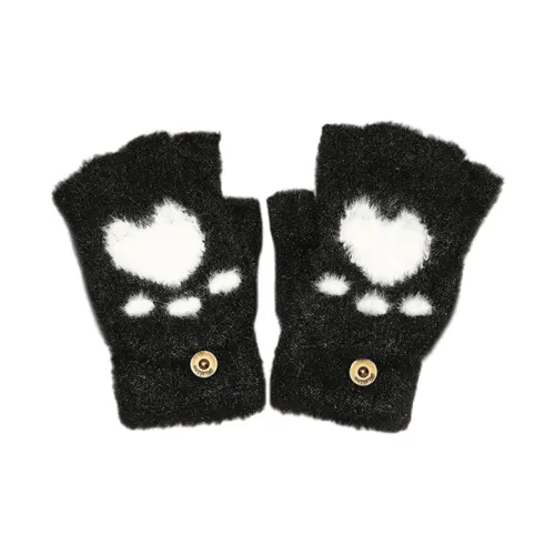 ACUC Вязаные перчатки из норкового меха женские