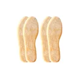 [2 шт Бежевый] Удлиненный Флисовая подкладка Теплоизоляционный