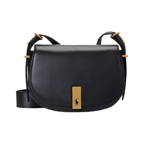 Polo Ralph Lauren Polo ID Коровья кожа Сумка через плечо Женская Черная