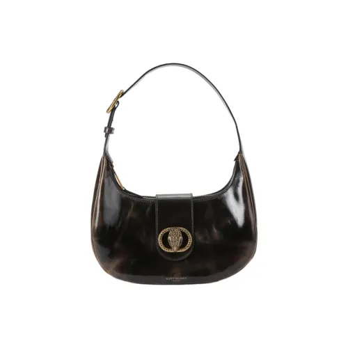 Kurt Geiger London Chelsea кожаная сумка через плечо женская темно-коричневая