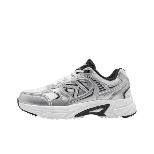 KELME Противоскользящий Износостойкий Дышащий Легкий Низкий Топ Кроссовки с Толстой Подошвой Женские Серебряные