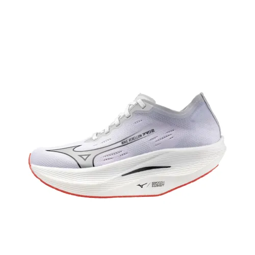 Кроссовки для бега Mizuno Wave Rebellion Pro 2, низкий топ, белые/серые, женские