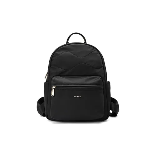 HONGU Ткань Рюкзак Средний Женский Темно-черный Серый