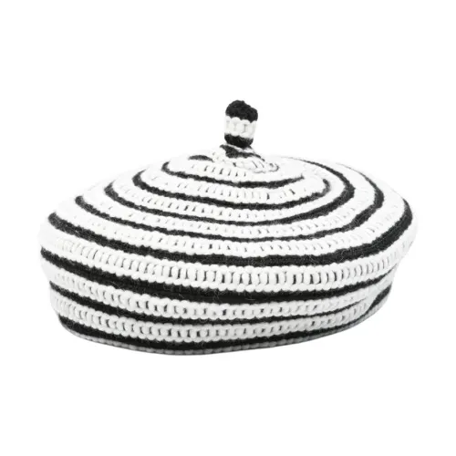 EMPORIO ARMANI Акриловые береты женские черный белый