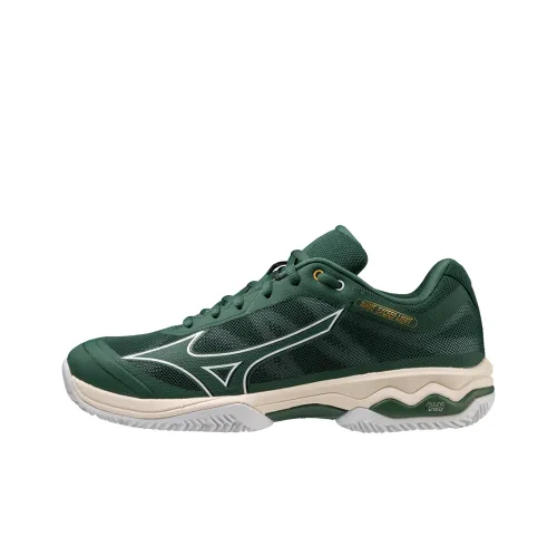 Mizuno Slip-resistant Abrasion-resistant Low-top Tennis Shoes Men's Green Мицубо Противоскользящие Устойчивые к истиранию Низкие Кроссовки для тенниса Мужские Зеленые