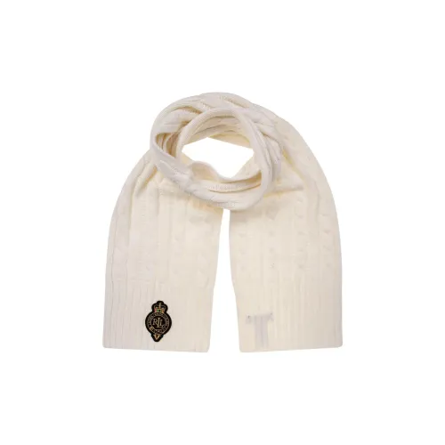 Polo Ralph Lauren Шерстяные Вязаные Шарфы Женские Белые