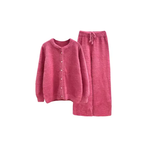 WANANNI Пижамный комплект женский розовый красный