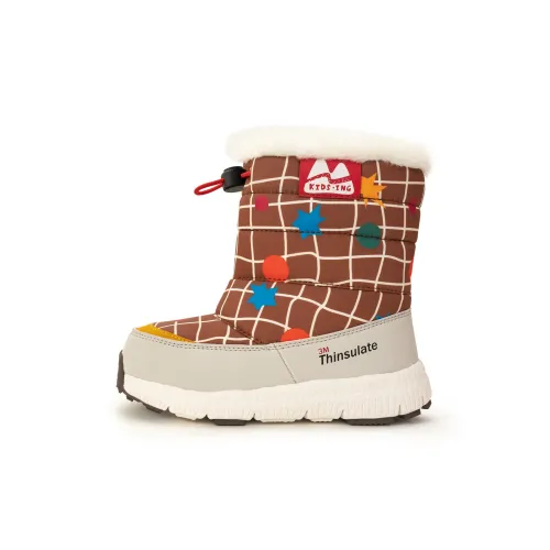 KIDSING Противоскользящие Износостойкие Термические Водонепроницаемые детские ботинки Bouncy CANDY PLANET для детей