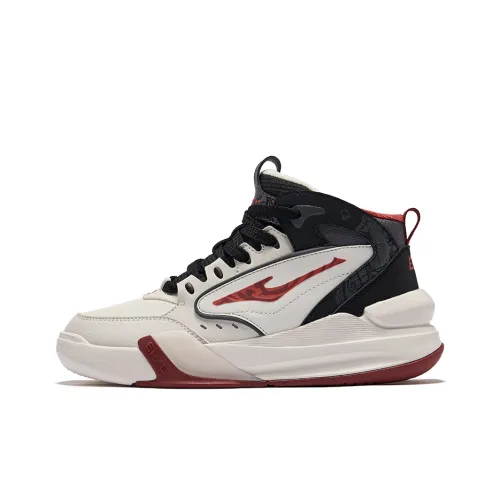 Erke Термический Slip-Resistant и Устойчивый к Износу Высокий Топ Скейтборд Обувь Женская Бежево-Черная