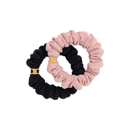 CELINE Полиамид Эластан Латунь Резинки для волос Спираль Женские Черный Розовый
