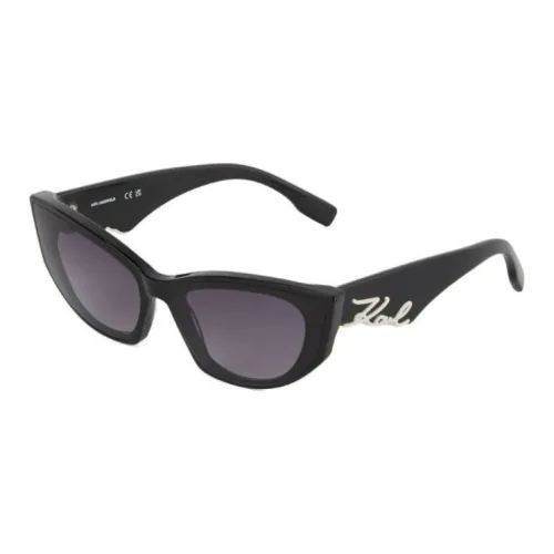 KARL LAGERFELD Ацетатные солнцезащитные очки "Кошачий глаз" женские черные