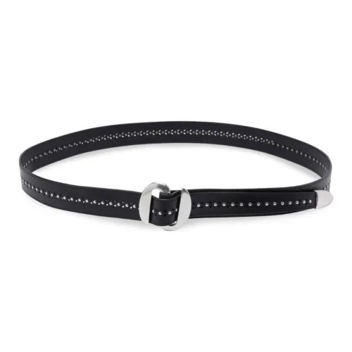 ORCIANI Телячья кожа кожаные ремни женские черный ширина 3 см