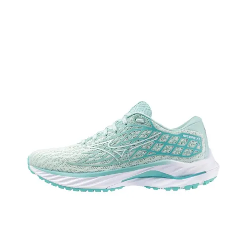 Mizuno Wave Inspire 20 Противоскользящий Устойчивый к истиранию Низкий Топ Повседневные Беговые кроссовки Женские Зеленый