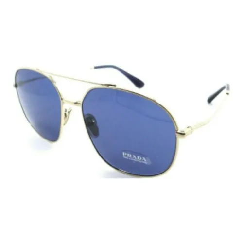 PRADA Ацетат Aviator Солнцезащитные очки Мужские Золотые