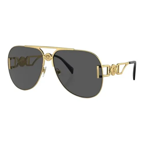 VERSACE Металл Aviator Солнцезащитные очки Унисекс Золото