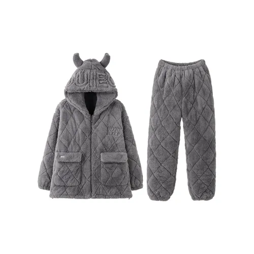 MIOJUER Пижамный комплект женский средний серый