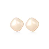 Квадратные Ритм Геометрические Серьги-Кольца 1 Пара (Шампанское)