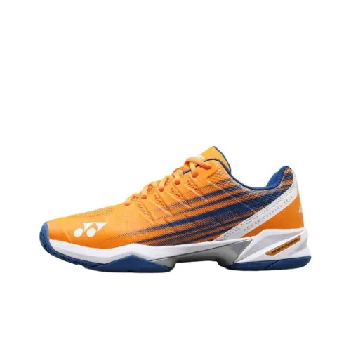 YONEX Противоскользящие Низкие Кроссовки для Тениса Мужские Оранжевые