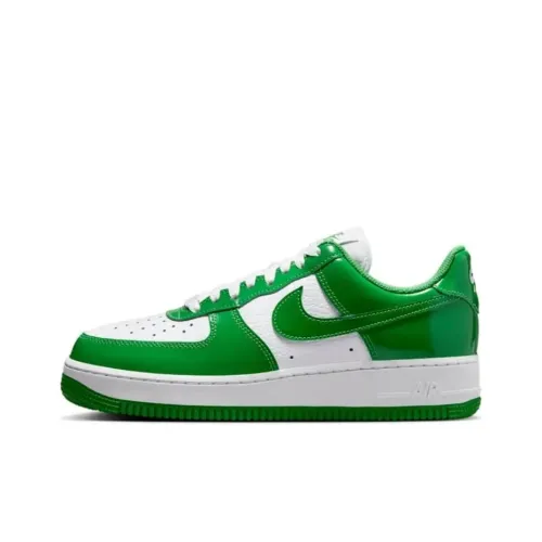 Nike Air FORCE 1 Slip-on Устойчивый к истиранию Низкий Топ Скейтбординг Кроссовки Унисекс Белый Зеленый
