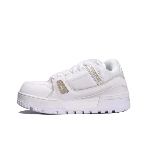LOUIS VUITTON Trainer Maxi Low Топ Скейтборд Кроссовки Унисекс Белый