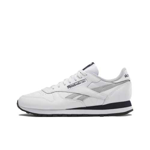 Reebok Classic Leather Low Топ Повседневная обувь Унисекс Белый Серый
