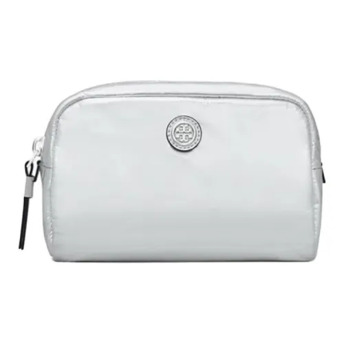 TORY BURCH Нейлон Косметичка Женская Серебряная